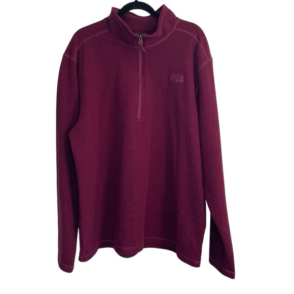 The North Face Mens Textured Cap Rock 1/4 Zip Pullover Boysenberry Size XXL - Picture 1 of 11